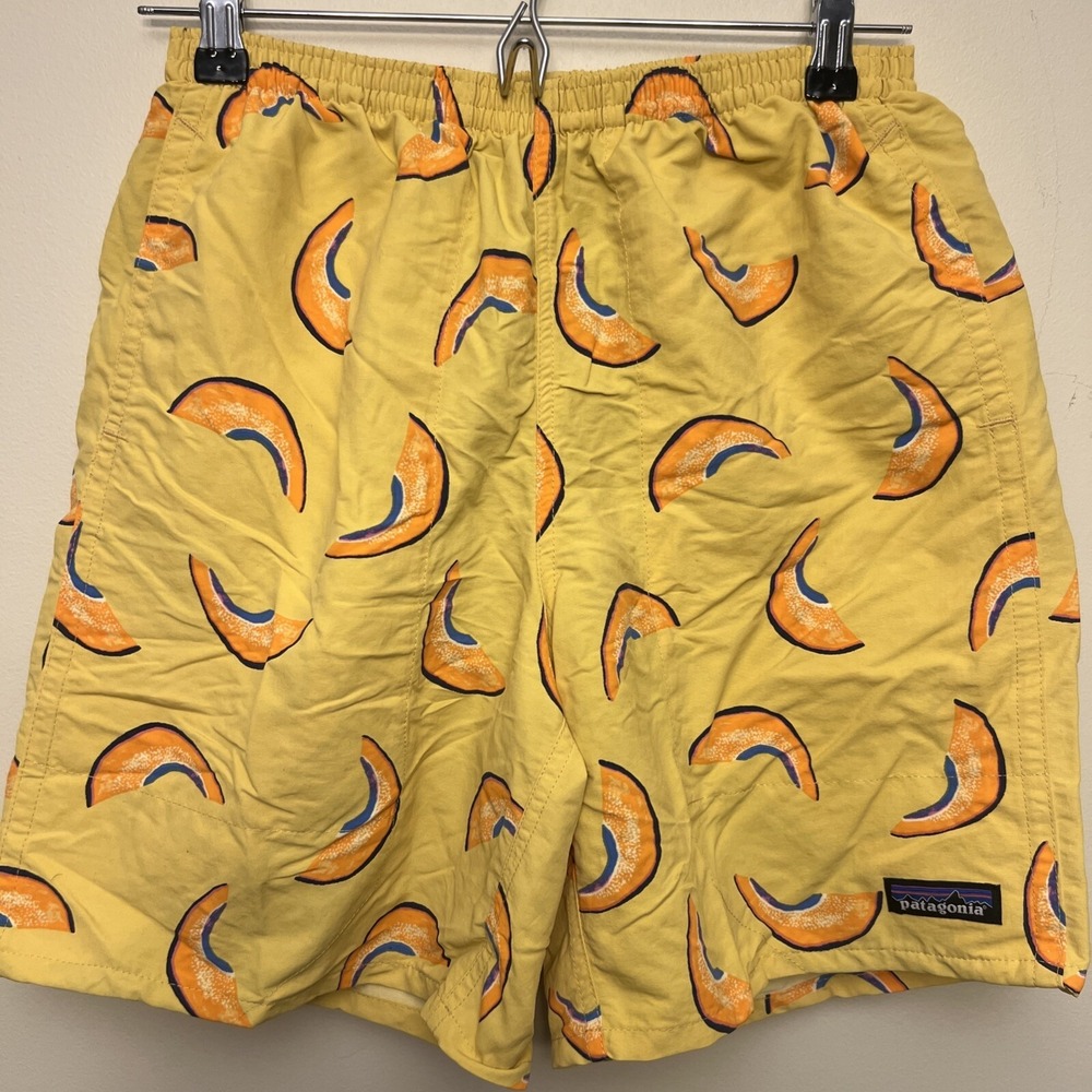 Patagonia men's 7" shorts, XS,‎ yellow melon NWT relaxed fit